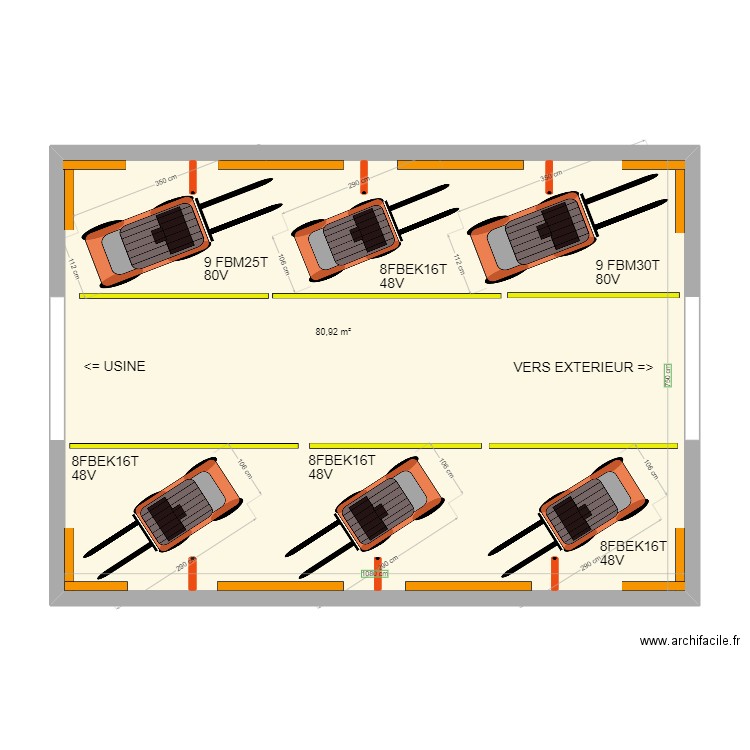 BRANDT SAINT OUEN 41. Plan de 1 pièce et 81 m2