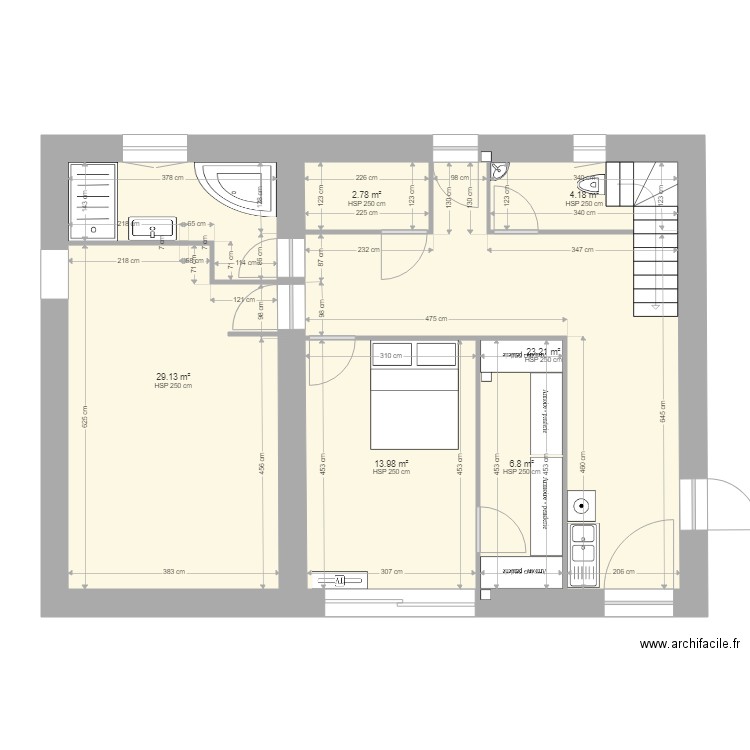 menut. Plan de 0 pièce et 0 m2