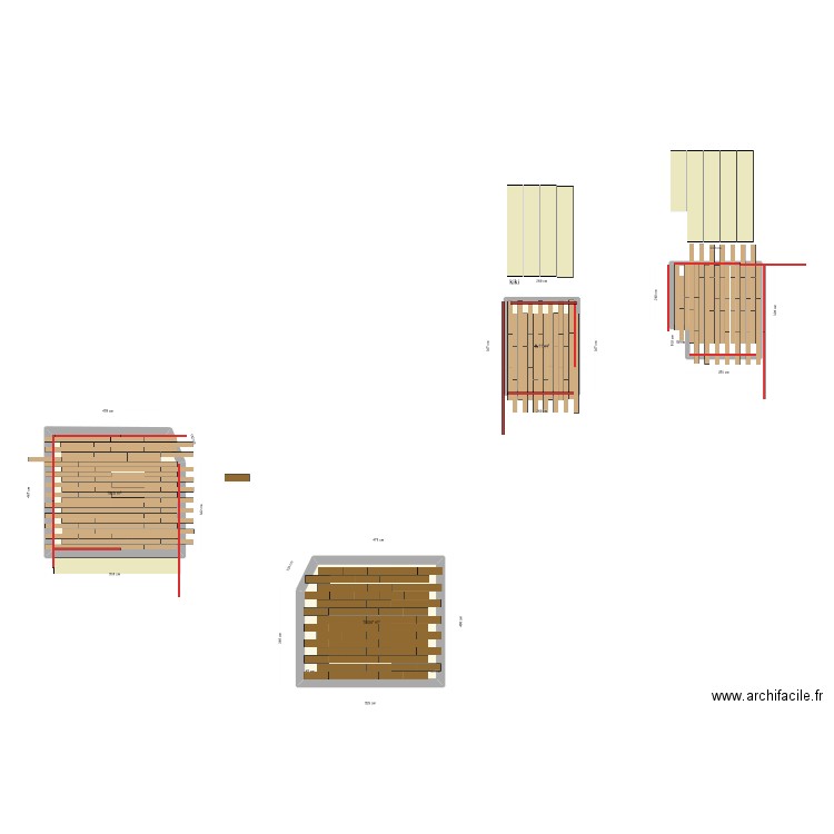 CLM. Plan de 3 pièces et 46 m2