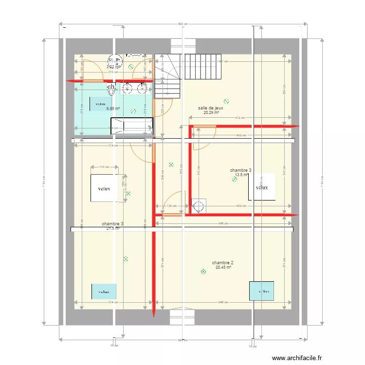 Maison Montricher Ded&egrave;ze. Plan de 