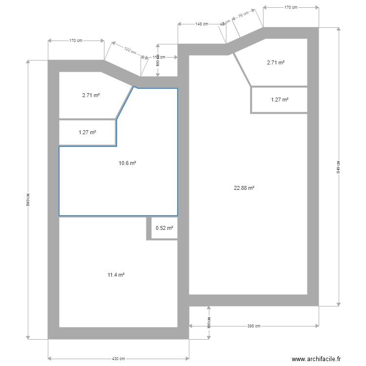 plan gîte bloc 2. Plan de 0 pièce et 0 m2