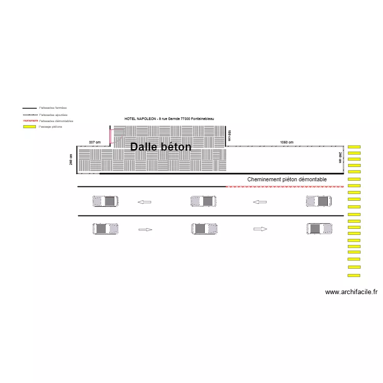 Fontainebleau. Plan de 