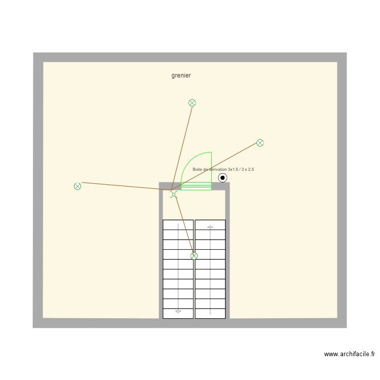 Bourelle étage. Plan de 0 pièce et 0 m2