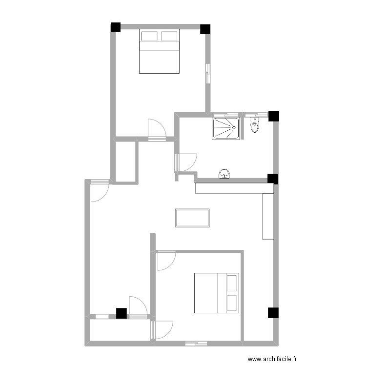 زبار خير الدين. Plan de 0 pièce et 0 m2