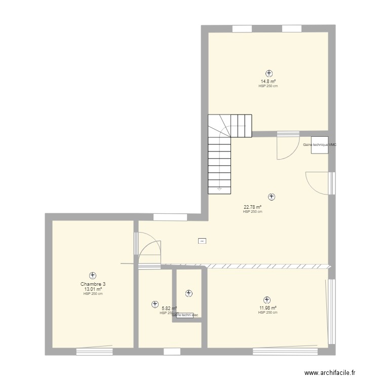 Plan etage VMC. Plan de 0 pièce et 0 m2