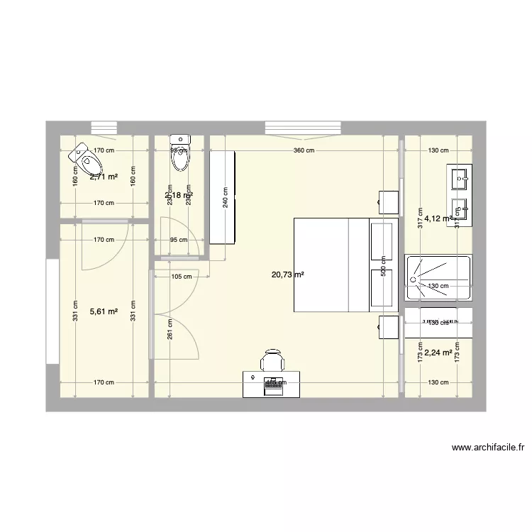 Pouzin Suite. Plan de 