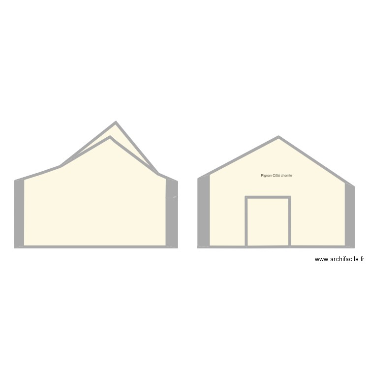 Pignon. Plan de 0 pièce et 0 m2