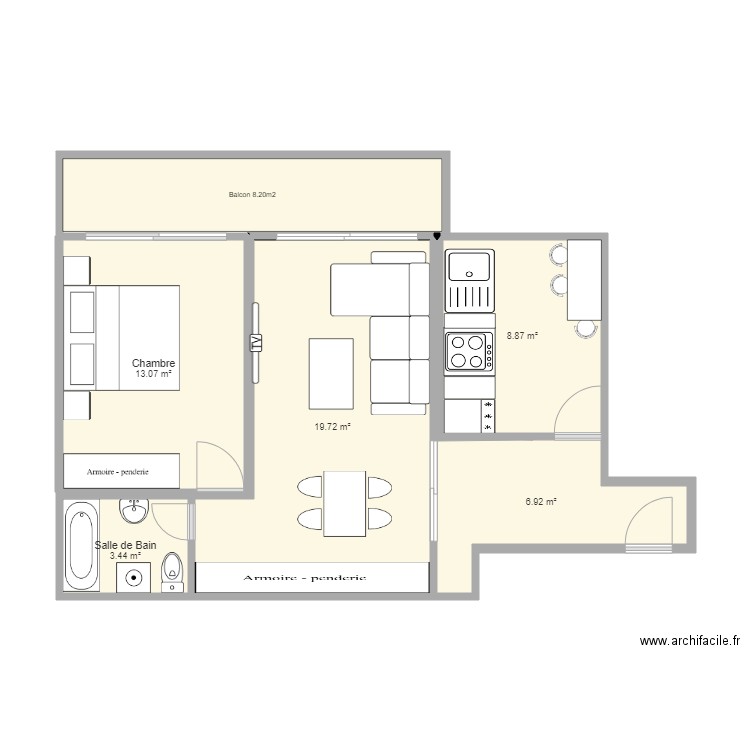 Rapille 5 Prilly. Plan de 0 pièce et 0 m2