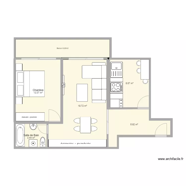 Rapille 5 Prilly. Plan de 