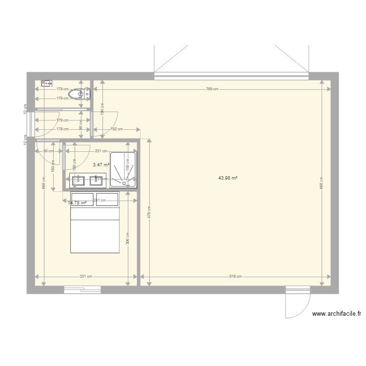 EXTENSION. Plan de 0 pièce et 0 m2