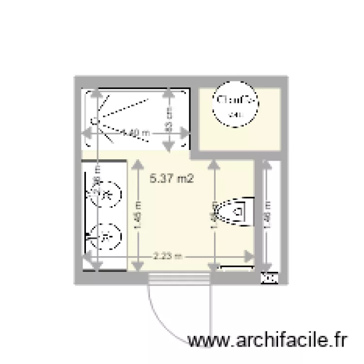 SDB3 Maison. Plan de 