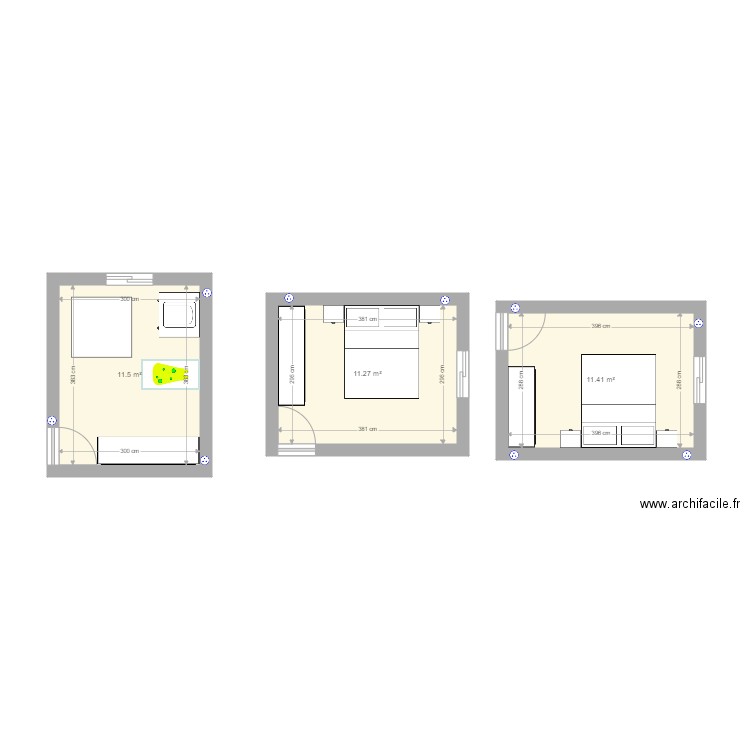 Chambres2. Plan de 0 pièce et 0 m2