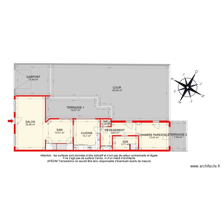 BI7551  RDC PASCAL. Plan de 0 pièce et 0 m2