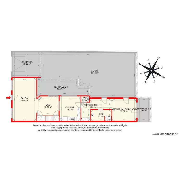 BI7551  RDC PASCAL. Plan de 