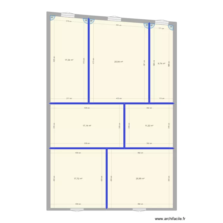 48 av CARNOT R+2. Plan de 