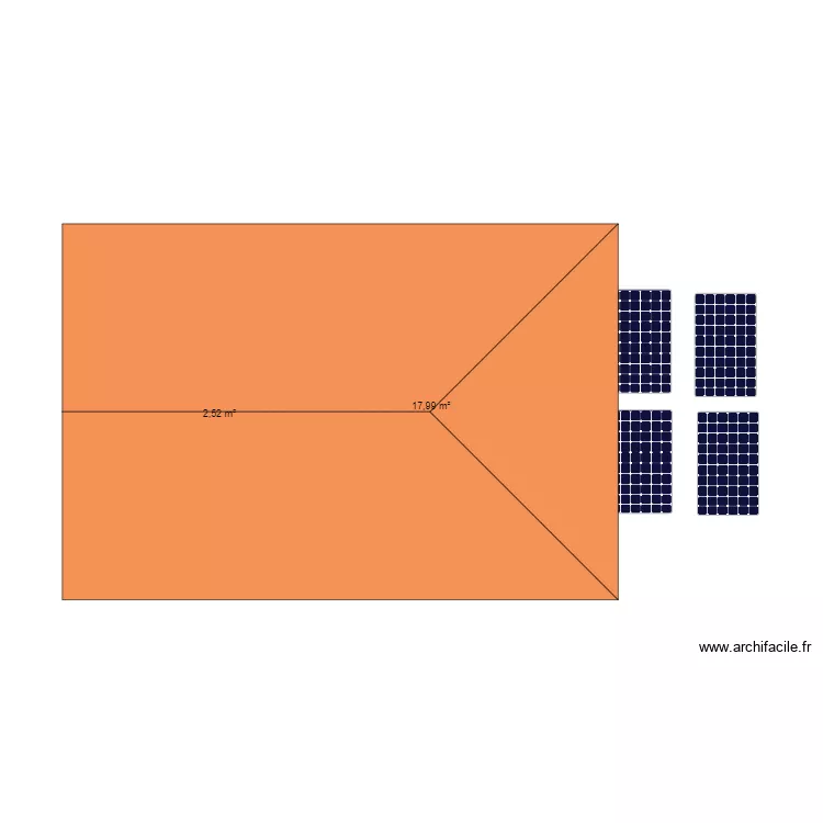 petite maison. Plan de 