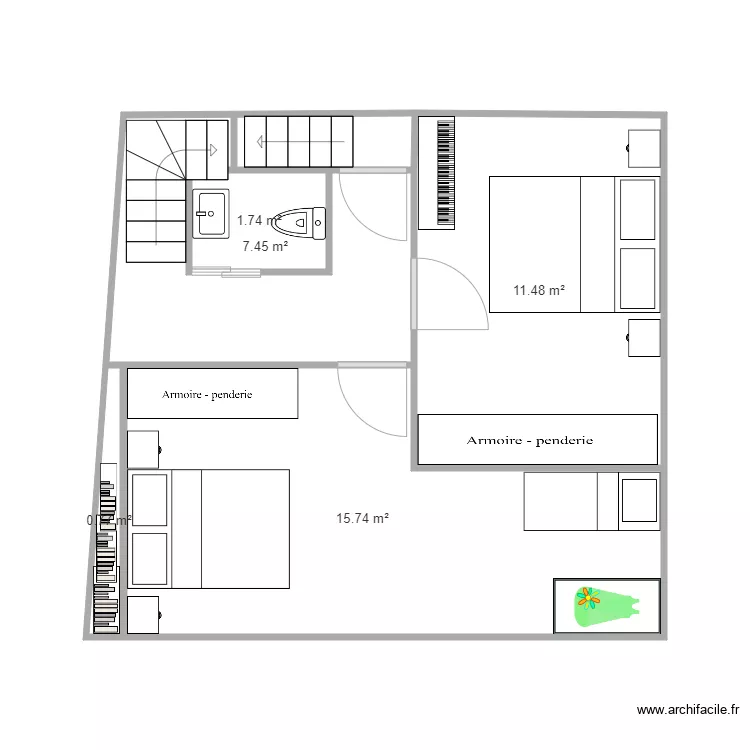 PLANCHADEAU. Plan de 