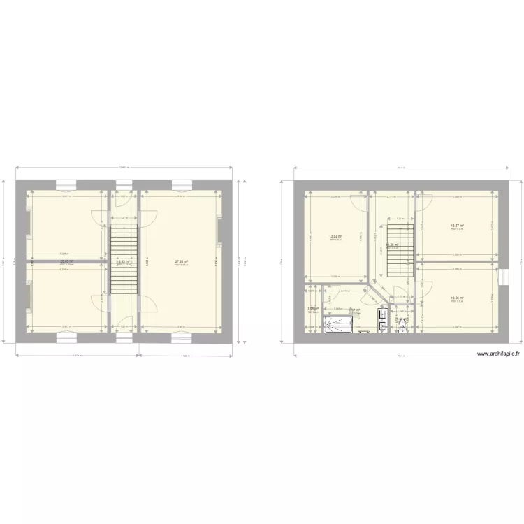 luange  rez de chauss&eacute;e. Plan de 