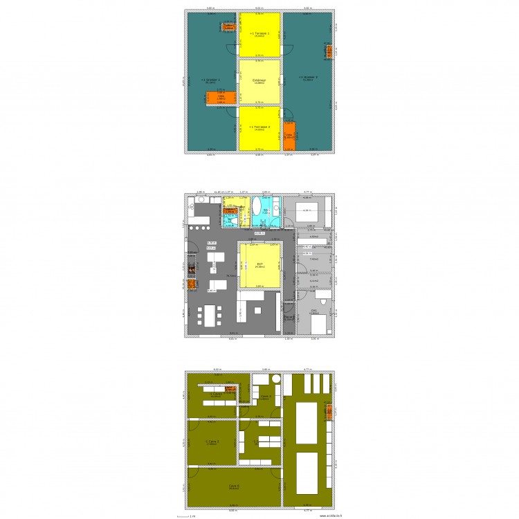 plan 2 ch .01. Plan de 0 pièce et 0 m2