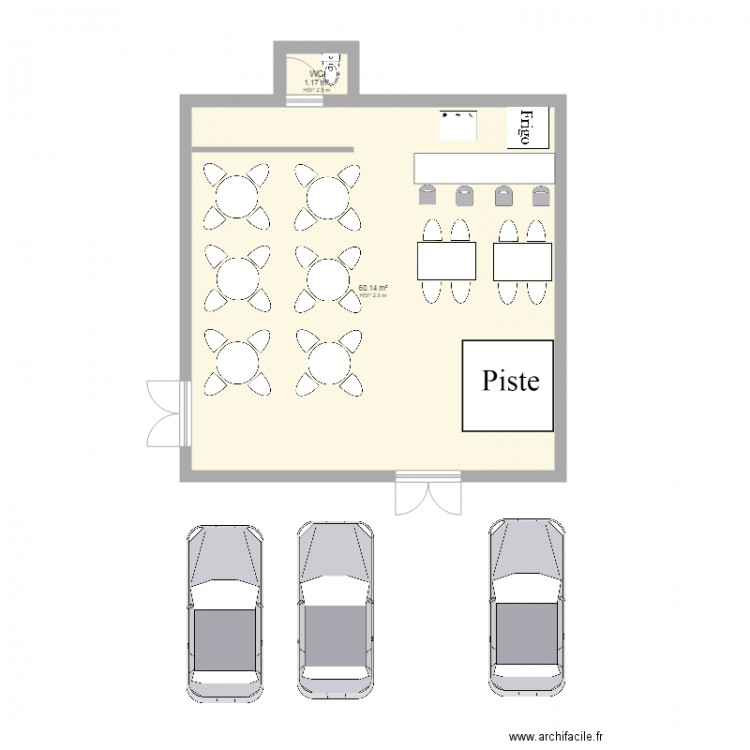 Snack Bar Siat Kango. Plan de 0 pièce et 0 m2