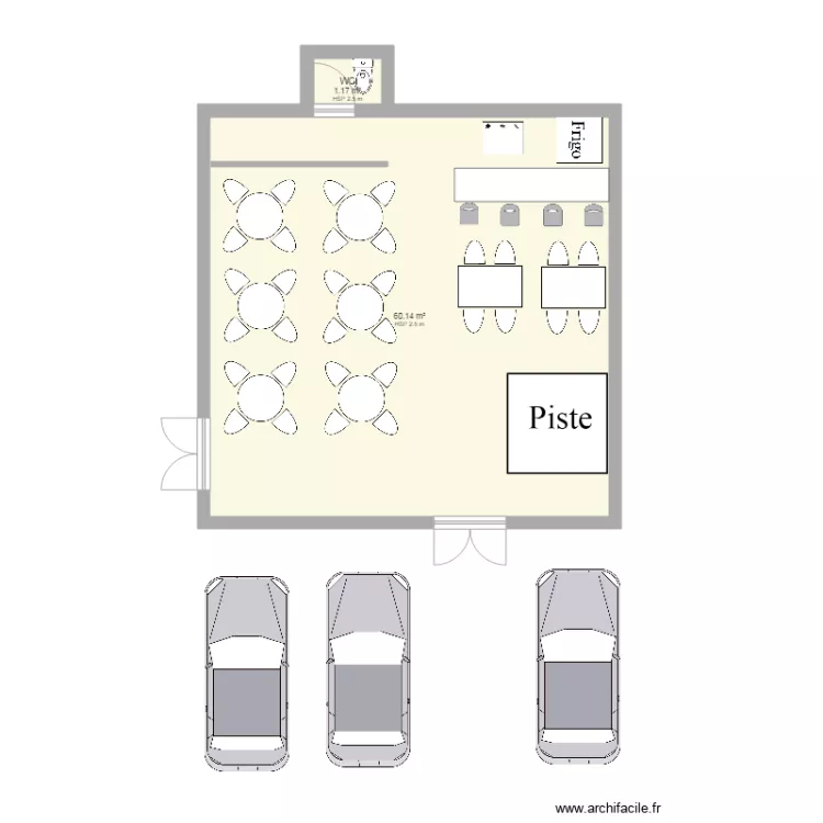 Snack Bar Siat Kango. Plan de Snack Bar Siat Kango. Plan de