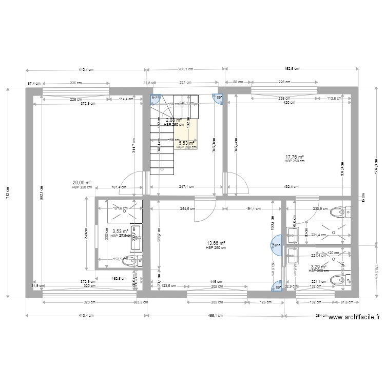 134 Romainville ETAGE 1. Plan de 0 pièce et 0 m2