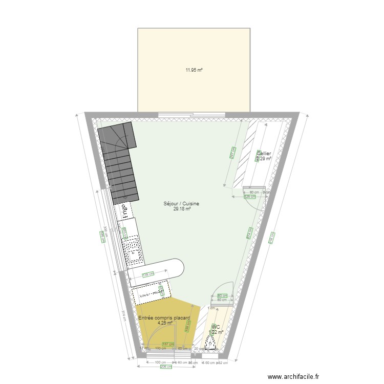 pso. Plan de 0 pièce et 0 m2