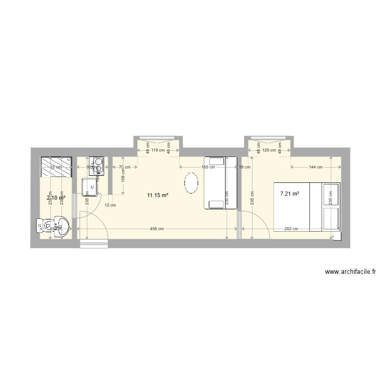 charenton. Plan de 0 pièce et 0 m2