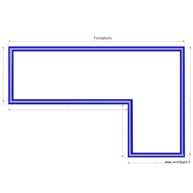 Fondations Garage. Plan de 0 pièce et 0 m2