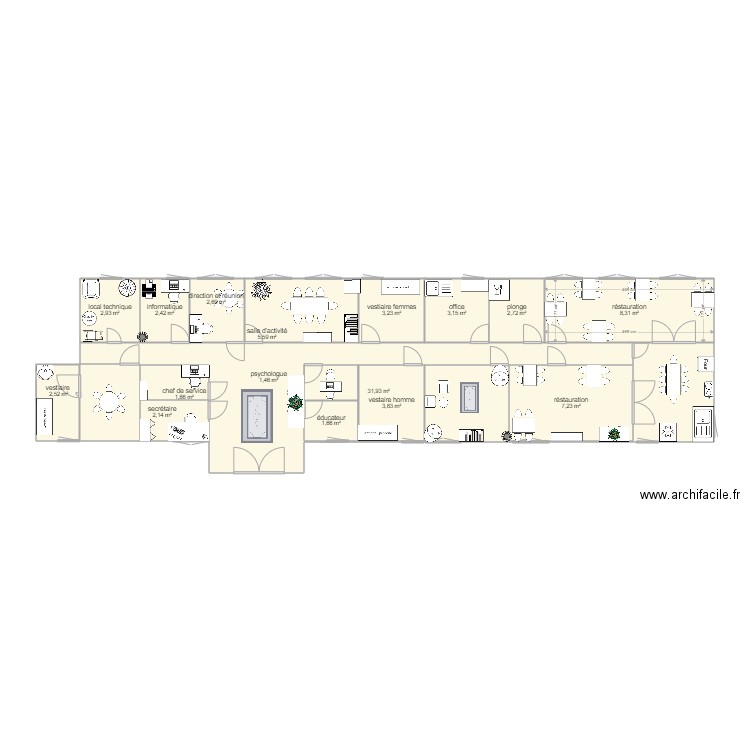 local. Plan de 0 pièce et 0 m2