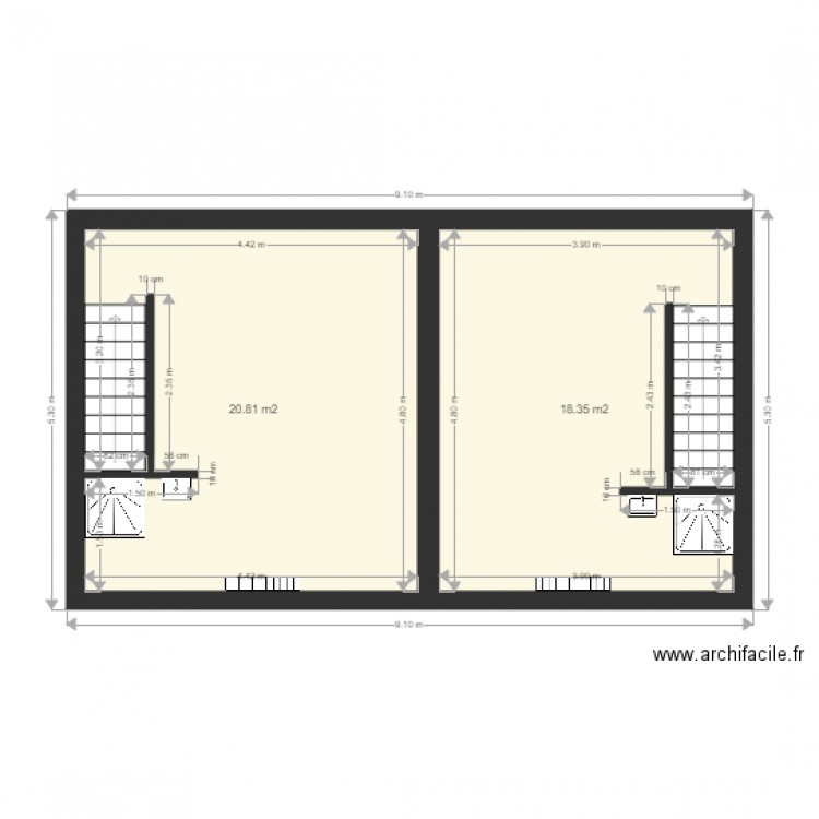 St Martin actuel. Plan de 0 pièce et 0 m2