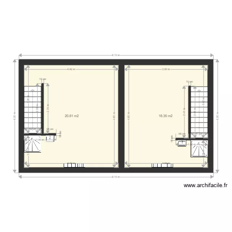 St Martin actuel. Plan de 