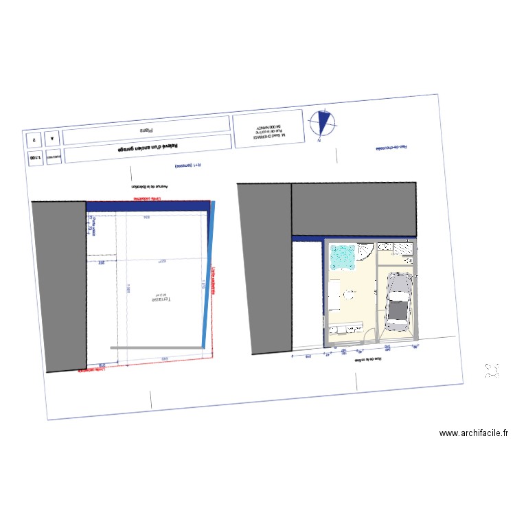 Spa avec garage. Plan de 0 pièce et 0 m2