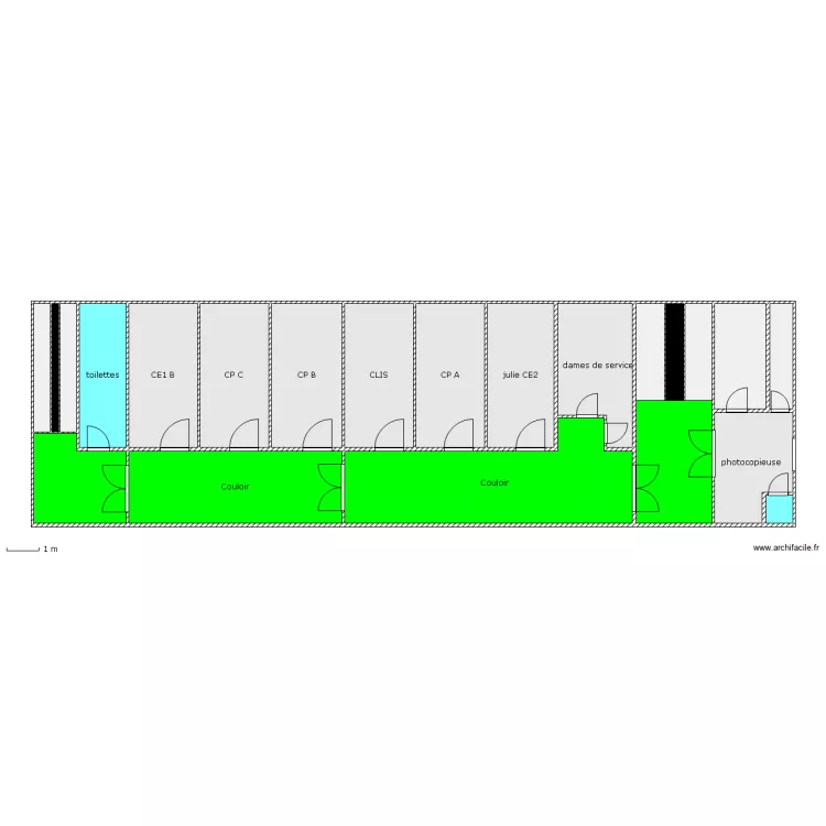 1er etage. Plan de 