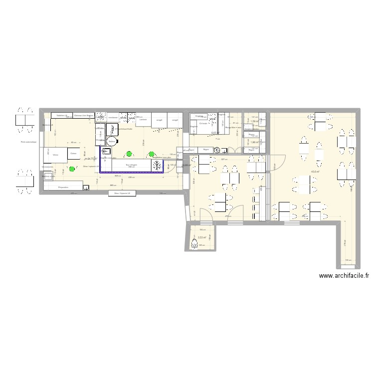 Patisserie New. Plan de 0 pièce et 0 m2