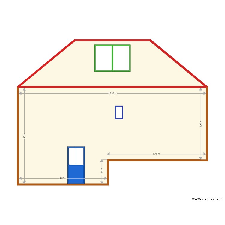 Façade 02. Plan de 0 pièce et 0 m2