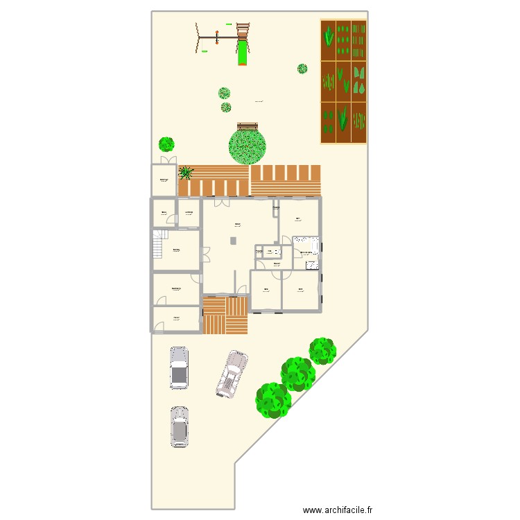 Maison Marsat. Plan de 16 pièces et 756 m2