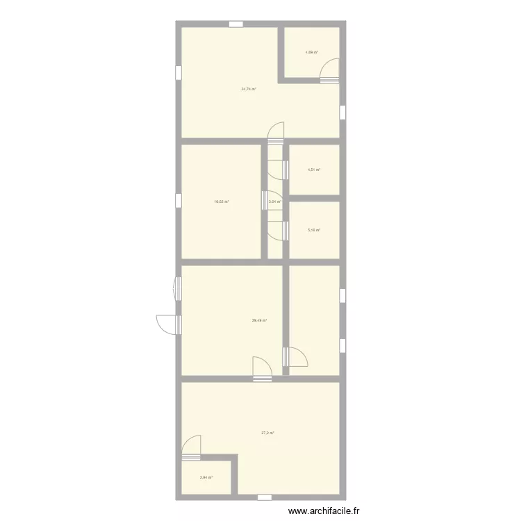 MAISON GHANA. Plan de 