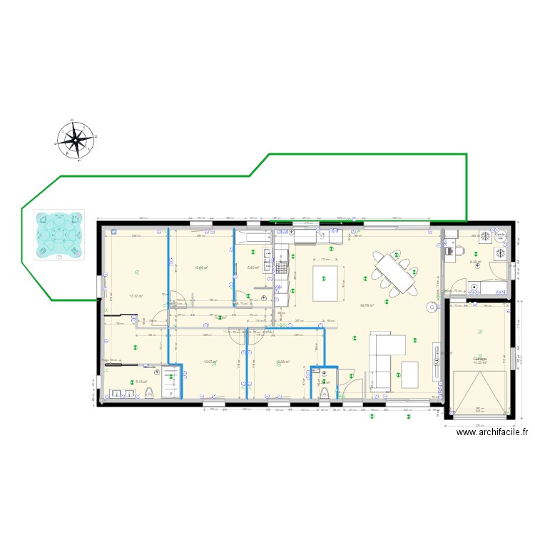 Plan maison final. Plan de 0 pièce et 0 m2