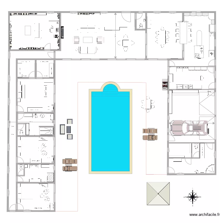 Maison Azeit&atilde;o 4. Plan de 