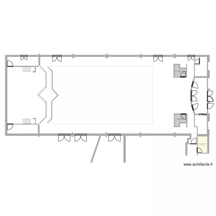 Salle des fêtes. Plan de Salle des fêtes. Plan de