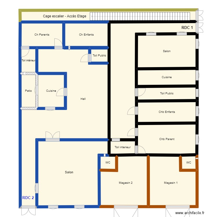 Bat2 - Graçé - Pikine Saint Louis. Plan de 0 pièce et 0 m2
