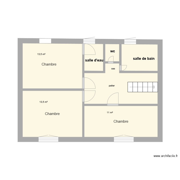 2ème étage. Plan de 0 pièce et 0 m2