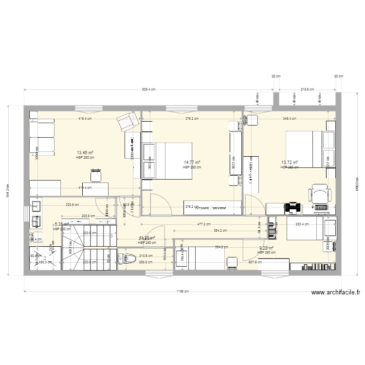 etage1. Plan de 0 pièce et 0 m2