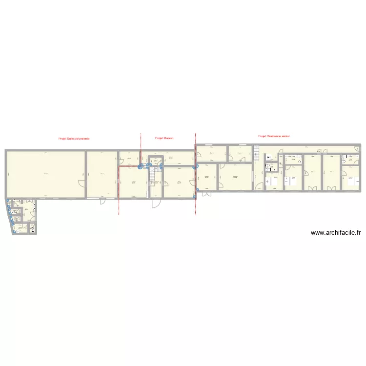 Les 3 saules r&eacute;novation V4. Plan de 