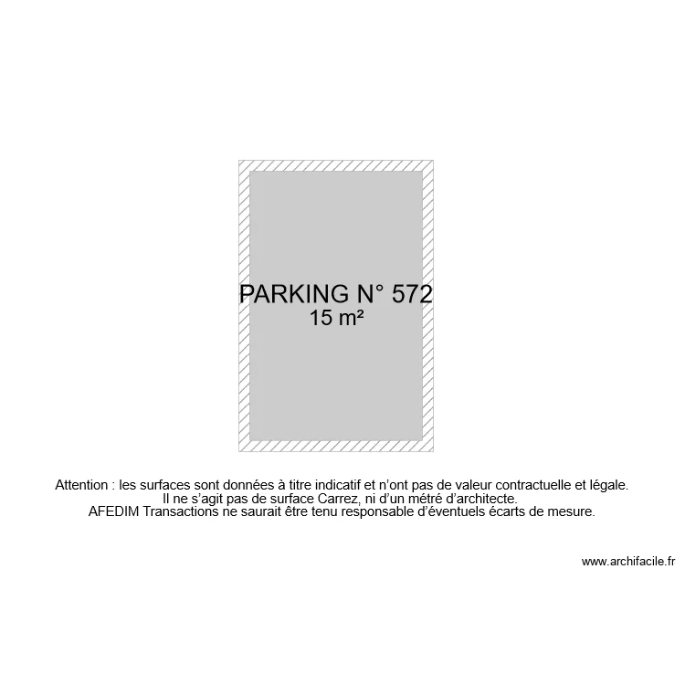 BI 8501 PARKING . Plan de 