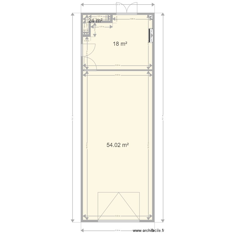 Bureau Hangar A5. Plan de 0 pièce et 0 m2