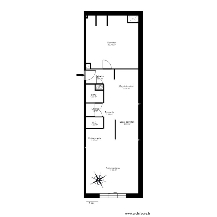 ED SUPERVALIRA SOTERRANI 6 PORTA 19 CANILLO. Plan de 0 pièce et 0 m2