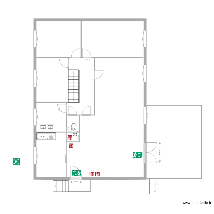 plan 23 rdc securite. Plan de 0 pièce et 0 m2