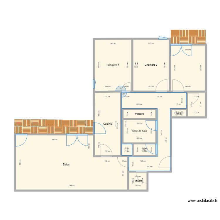 Appart1 existant. Plan de 0 pièce et 0 m2